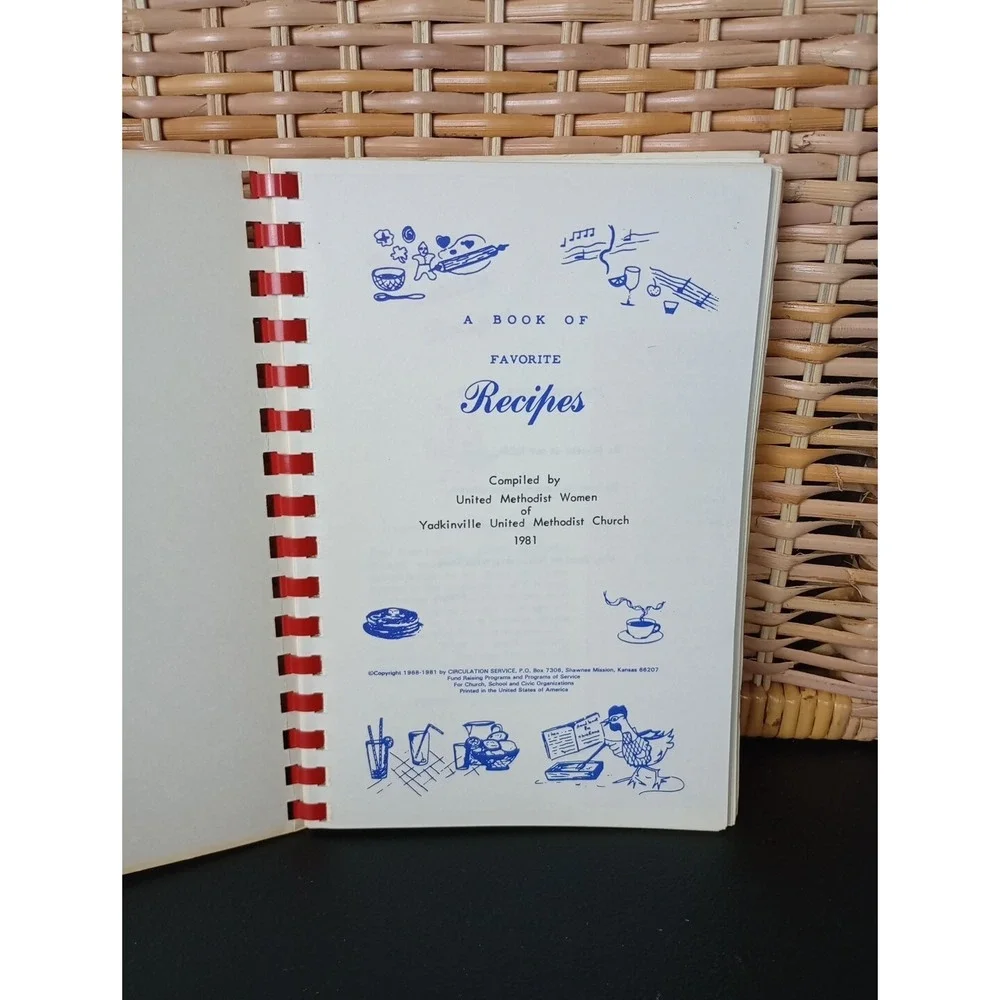 Yadkinville United‎ Methodist Church Cookbook 1981 United Methodist Women NC